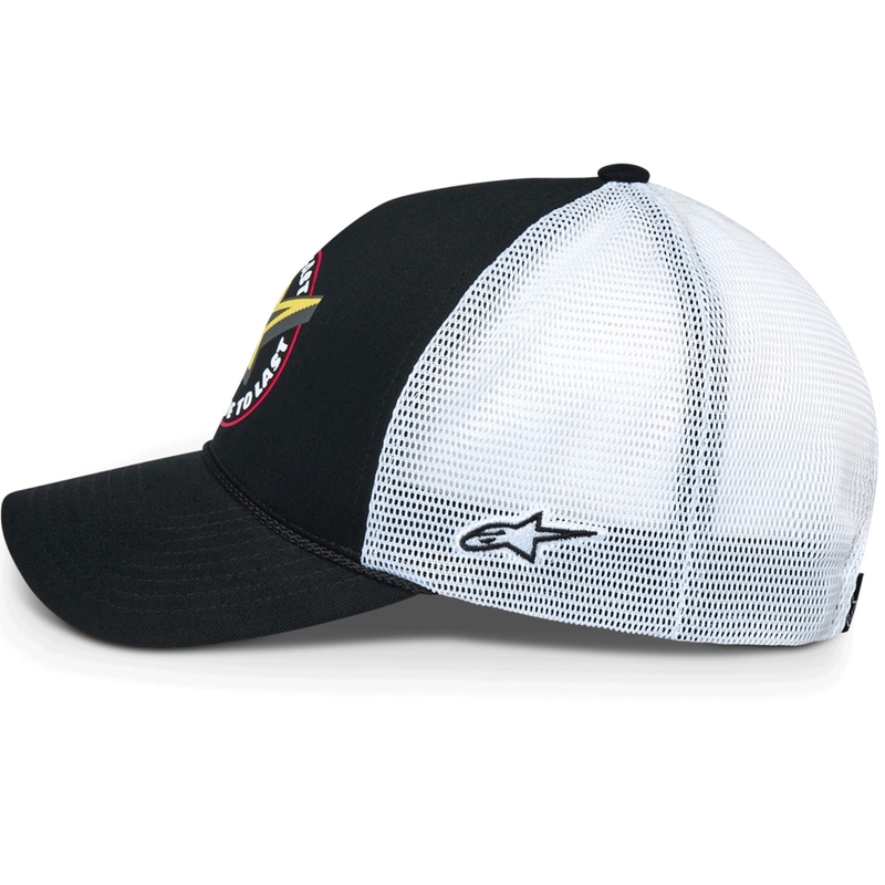 Cappellino da camionista Alpinestars Aorbit bianco e nero