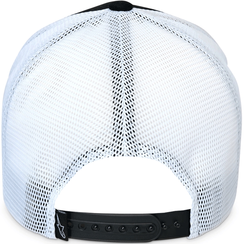 Cappellino da camionista Alpinestars Aorbit bianco e nero