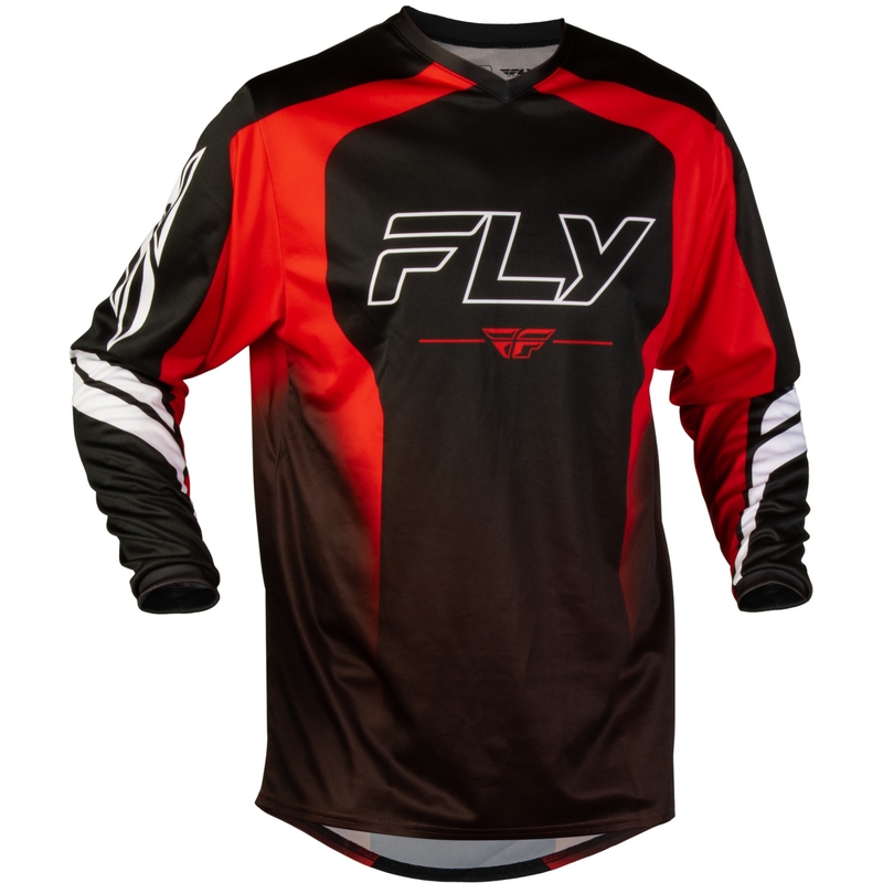 Maglia da motocross FLY Racing F-16 Raze nera-rossa-bianca