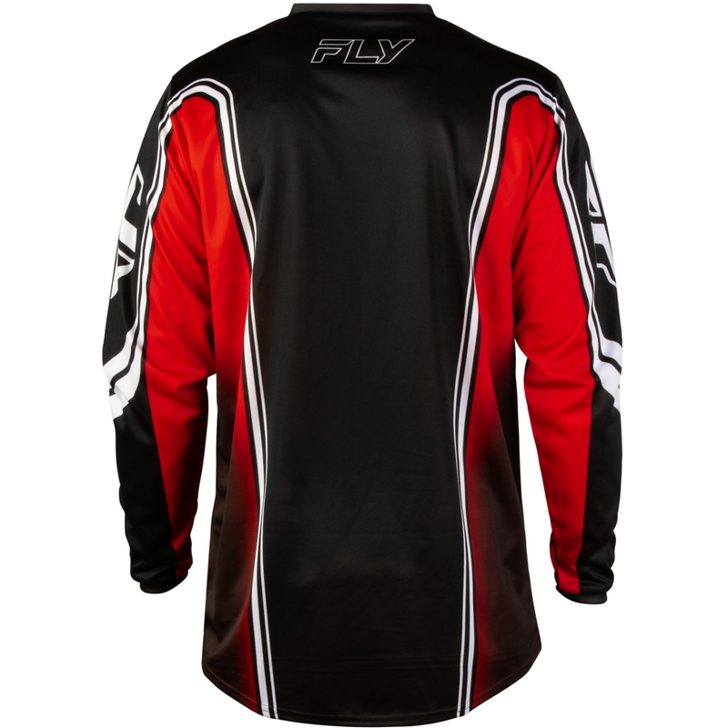 Maglia da motocross FLY Racing F-16 Raze nera-rossa-bianca