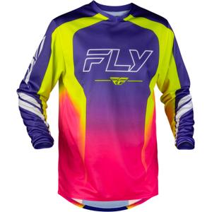 Maglia da motocross FLY Racing F-16 Raze viola-rosso-giallo