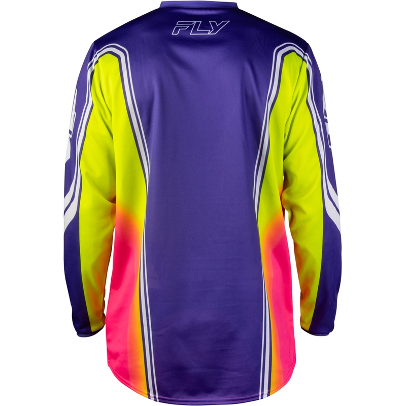 Maglia da motocross FLY Racing F-16 Raze viola-rosso-giallo