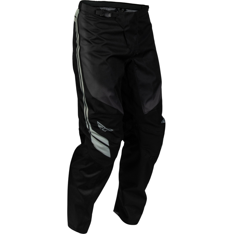 Pantaloni da motocross per bambini FLY Racing F-16 Raze, neri e grigi