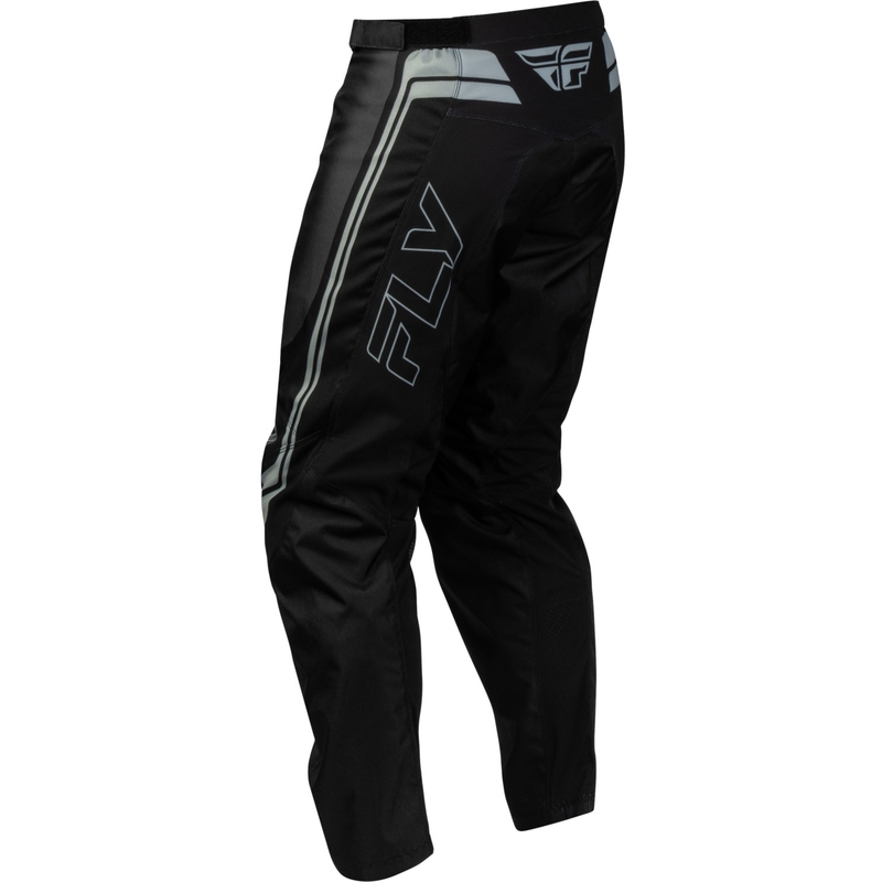 Pantaloni da motocross per bambini FLY Racing F-16 Raze, neri e grigi