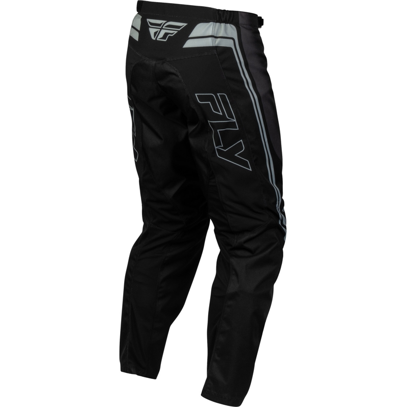 Pantaloni da motocross per bambini FLY Racing F-16 Raze, neri e grigi