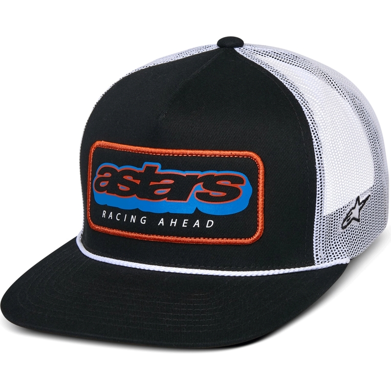 Cappellino da camionista Alpinestars Phosphor bianco e nero