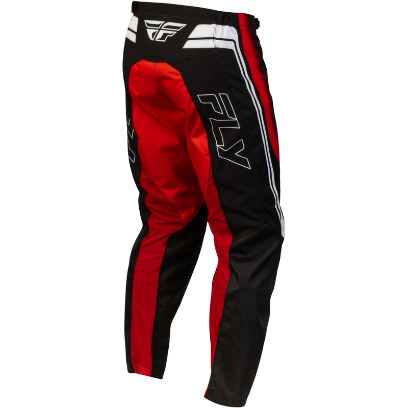 Pantaloni da motocross Fly Racing F-16 Raze neri-rossi-bianchi