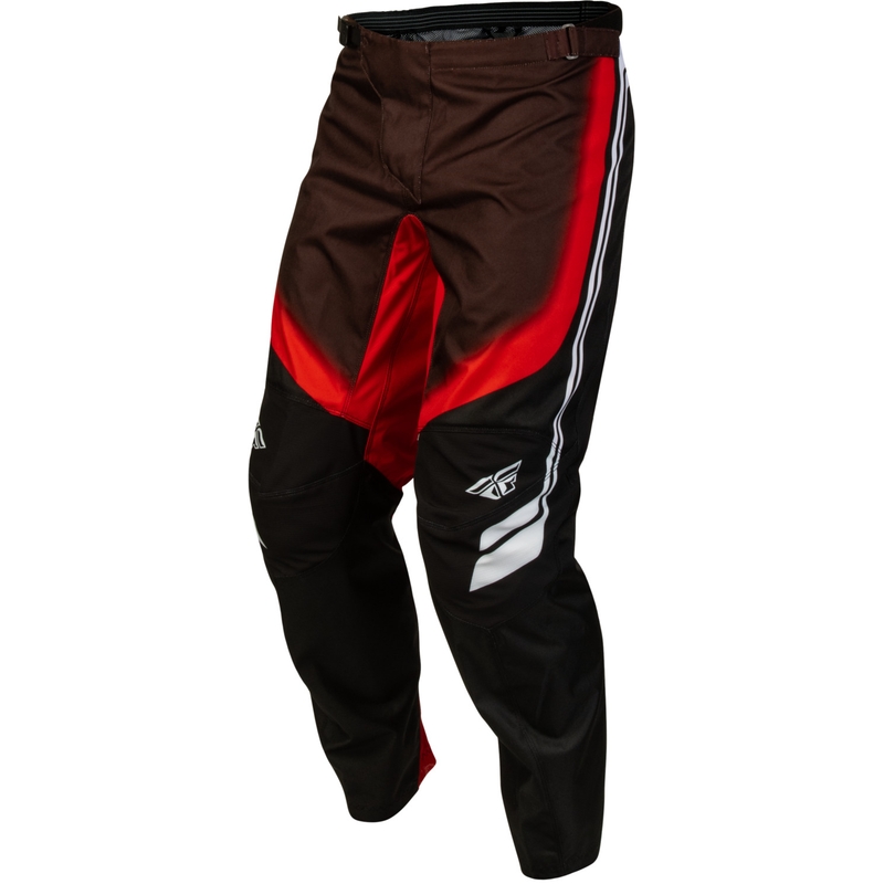 Pantaloni da motocross Fly Racing F-16 Raze neri-rossi-bianchi