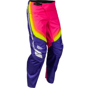 Pantaloni da motocross FLY Racing F-16 Raze viola-rosso-giallo