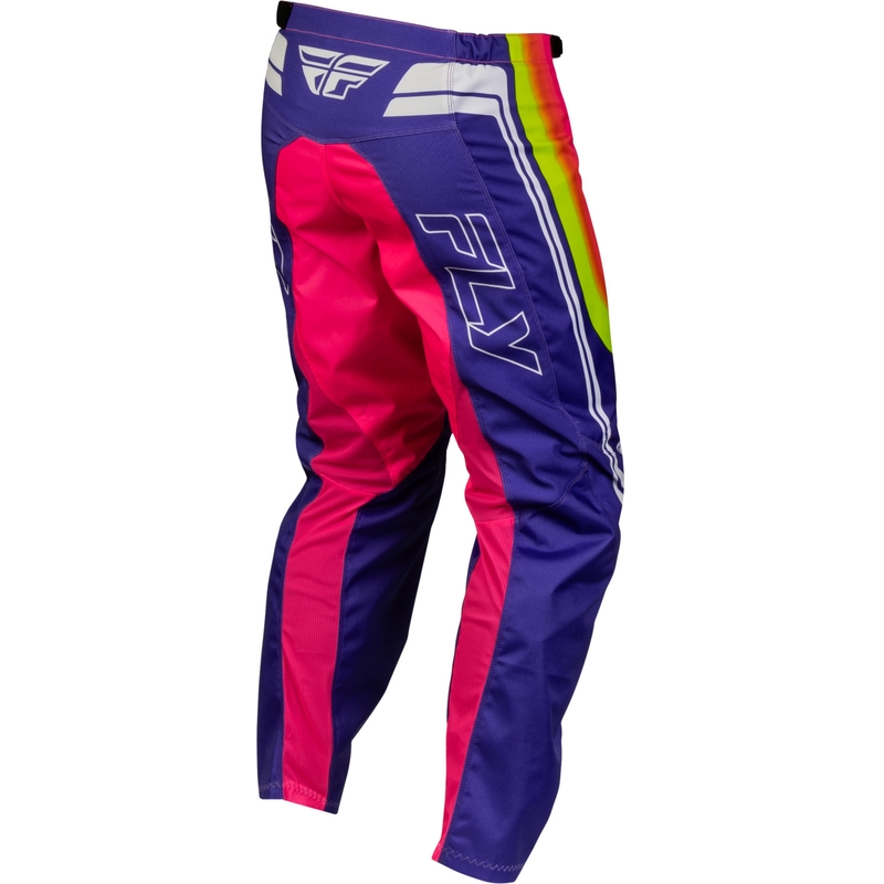 Pantaloni da motocross FLY Racing F-16 Raze viola-rosso-giallo
