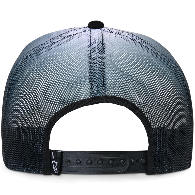 Cappellino da camionista Alpinestars Cali Gradient bianco e nero