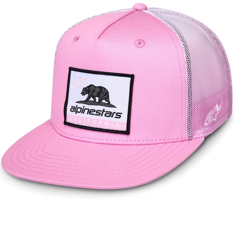 Cappellino da camionista Alpinestars Cali Gradient rosa-bianco
