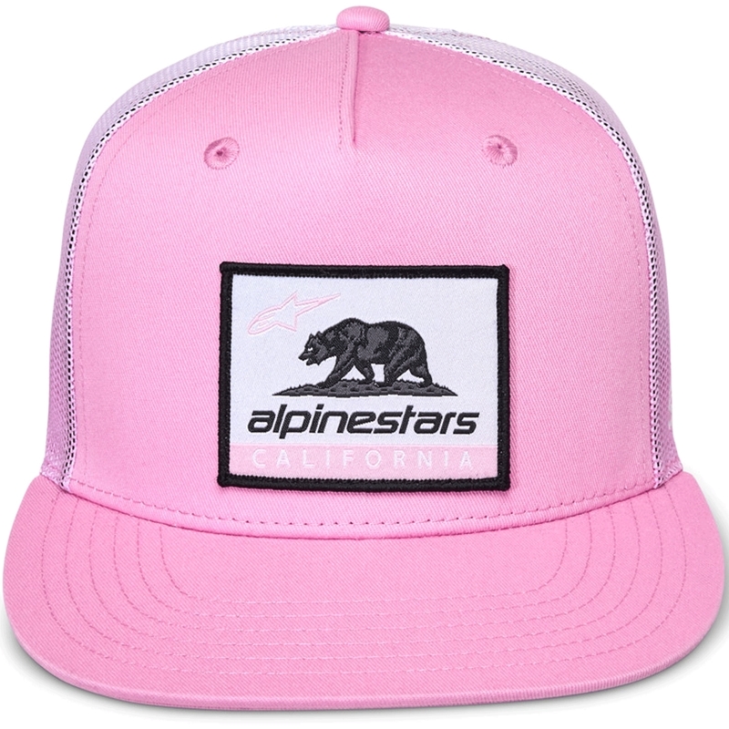 Cappellino da camionista Alpinestars Cali Gradient rosa-bianco