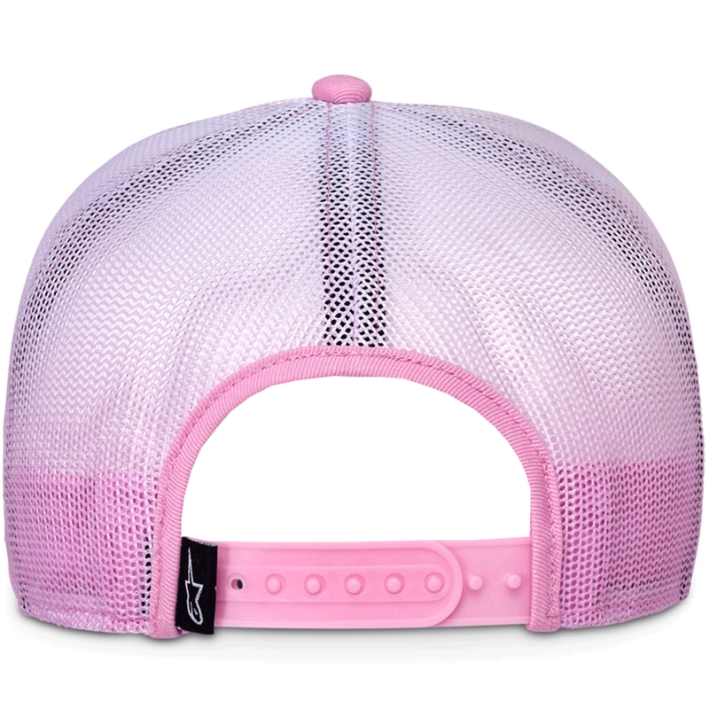 Cappellino da camionista Alpinestars Cali Gradient rosa-bianco