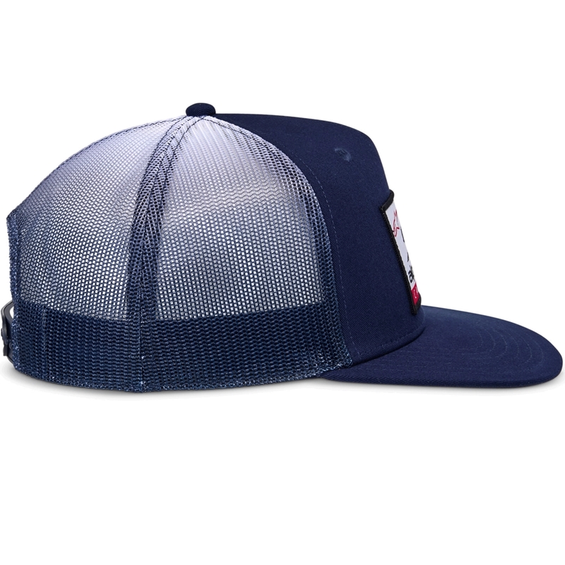 Cappellino da camionista Alpinestars Cali Gradient blu-bianco