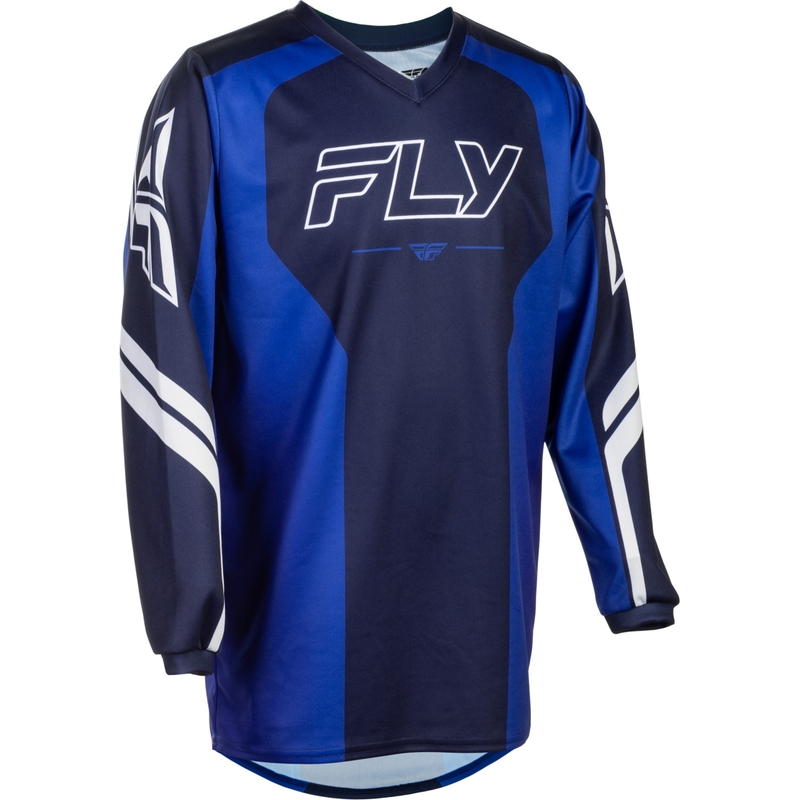 Maglia da motocross per bambini FLY Racing F-16 Raze Blu-Blu-Bianco