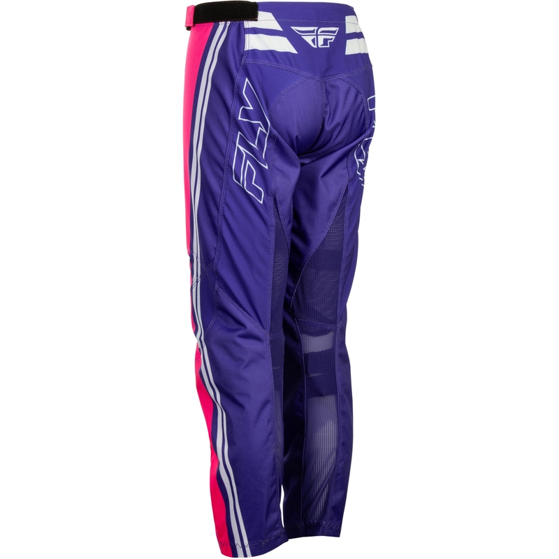 Pantaloni da motocross per bambini FLY Racing F-16 Raze viola-rosso-giallo