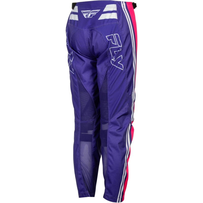 Pantaloni da motocross per bambini FLY Racing F-16 Raze viola-rosso-giallo