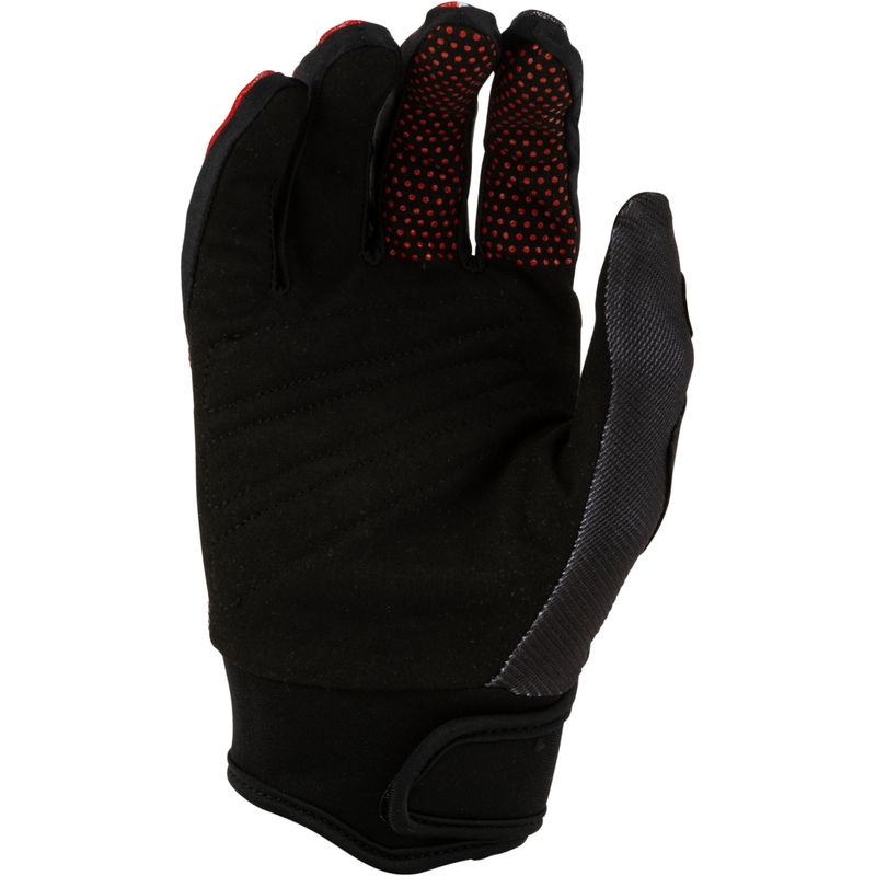 Guanti da motocross per bambini FLY Racing F-16 Raze nero-rosso-bianco