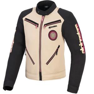 Giacca da moto da donna Alpinestars Stella Grace color sabbia, nero e multicolore