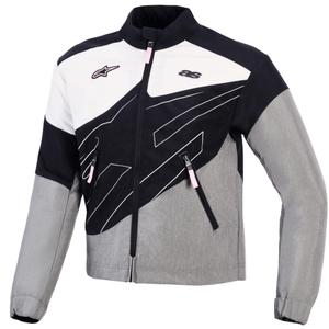 Giacca da moto da donna Alpinestars Stella Moshell nero-grigio-bianco-rosa