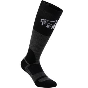 Calze Alpinestars AT 8 in lana merino grigio-nero