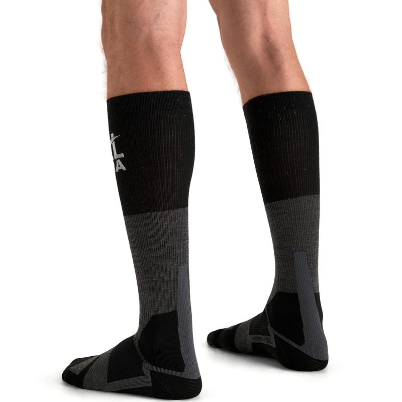 Calze Alpinestars AT 8 in lana merino grigio-nero