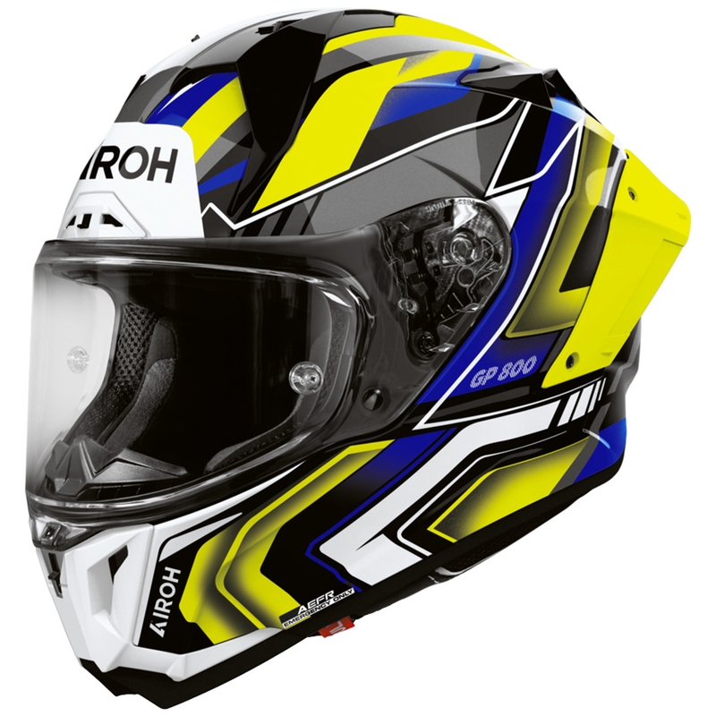 Casco integrale da moto Airoh GP 800 Volt giallo opaco