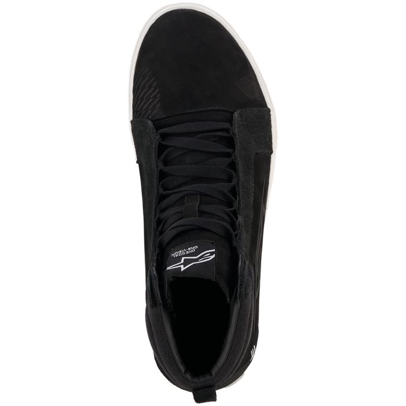 Stivali da moto in pelle Alpinestars Ride-63, neri e bianchi