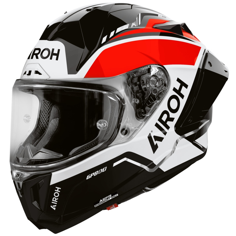 Casco integrale da moto Airoh GP 800 Lane rosso