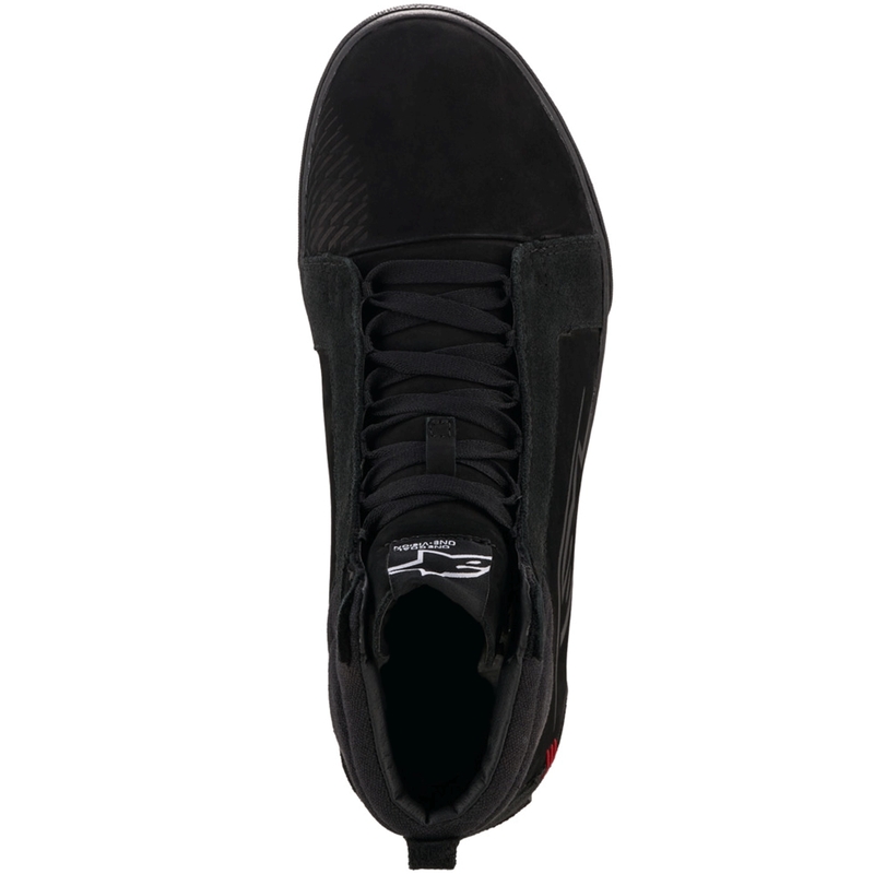 Stivali da moto in pelle Alpinestars Ride-63, neri e rossi