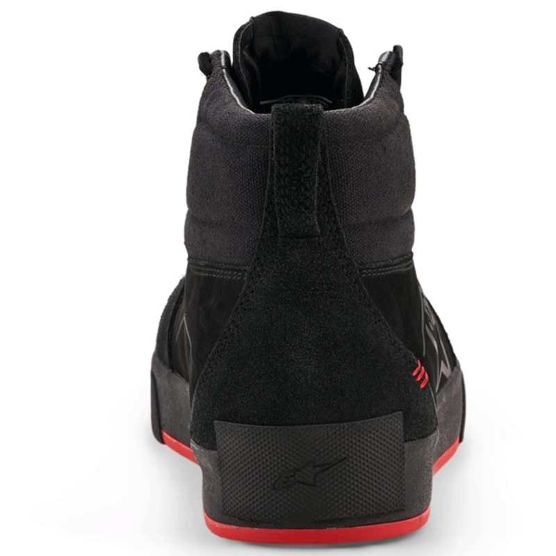 Stivali da moto in pelle Alpinestars Ride-63, neri e rossi