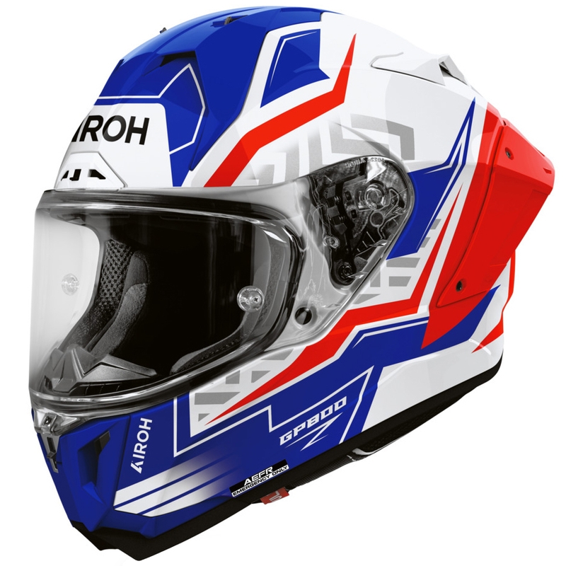 Casco integrale da moto Airoh GP 800 Victory blu-rosso