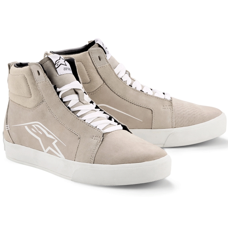 Stivali da moto in pelle Alpinestars Ride-63, bianchi