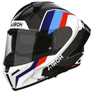 Casco integrale da moto Airoh Matryx Carbon Rank nero-bianco-blu