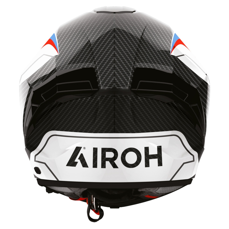 Casco integrale da moto Airoh Matryx Carbon Rank nero-bianco-blu