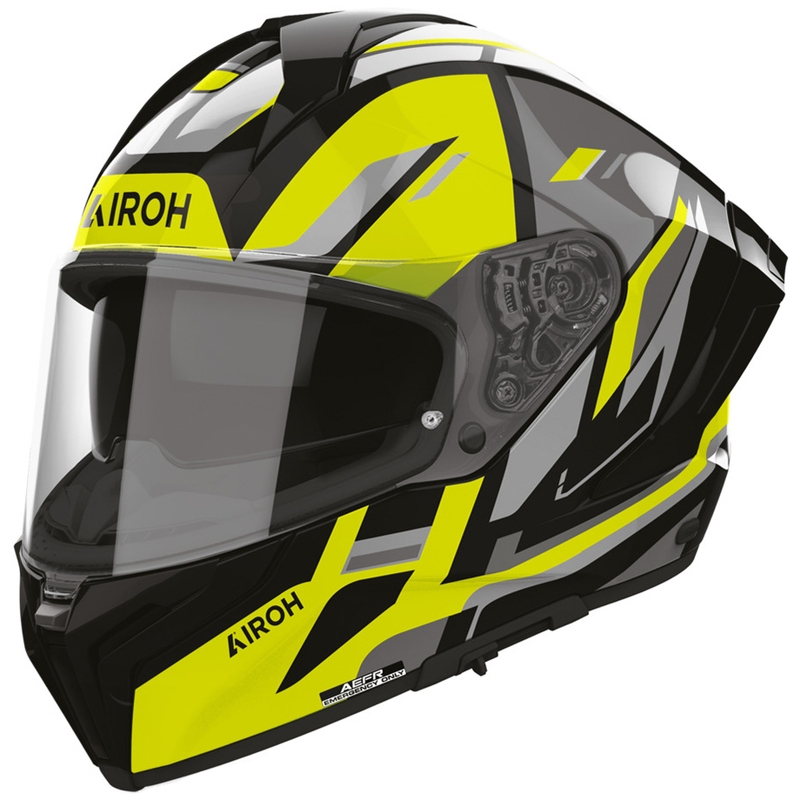 Casco integrale da moto Airoh Matryx Sentry giallo