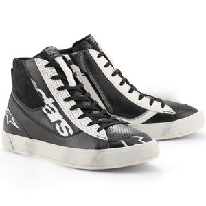 Stivali da moto Alpinestars Stated Flair neri e bianchi