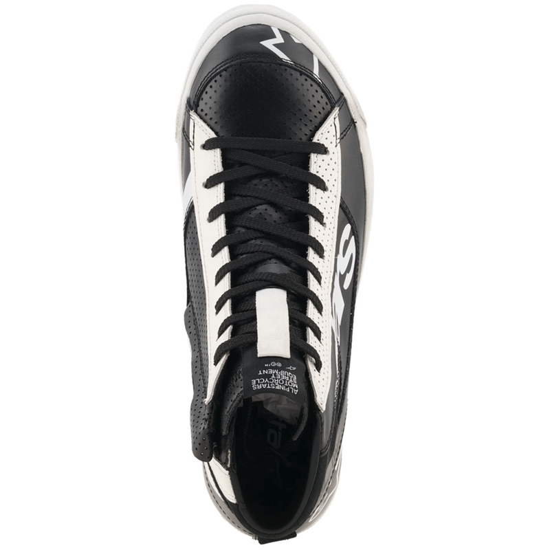 Stivali da moto Alpinestars Stated Flair neri e bianchi