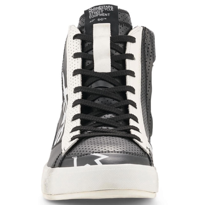 Stivali da moto Alpinestars Stated Flair neri e bianchi