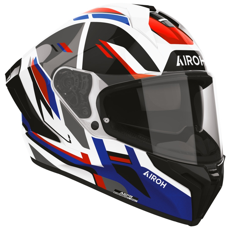 Casco integrale da moto Airoh Matryx Sentry rosso-blu
