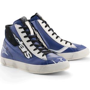 Stivali da moto Alpinestars Stated Flair blu-bianco-nero