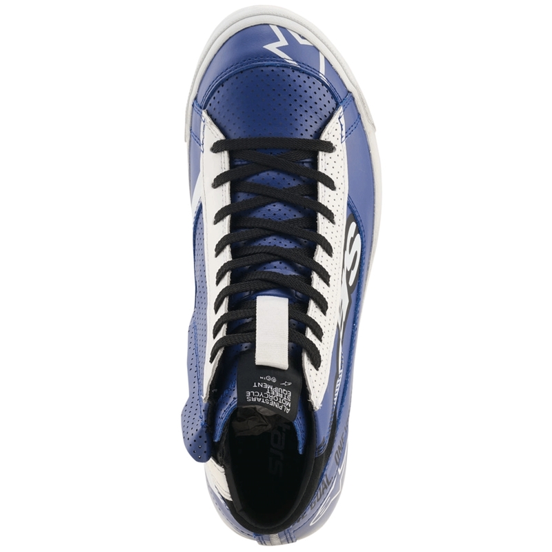Stivali da moto Alpinestars Stated Flair blu-bianco-nero