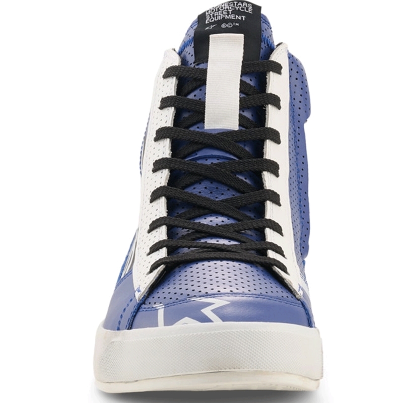 Stivali da moto Alpinestars Stated Flair blu-bianco-nero