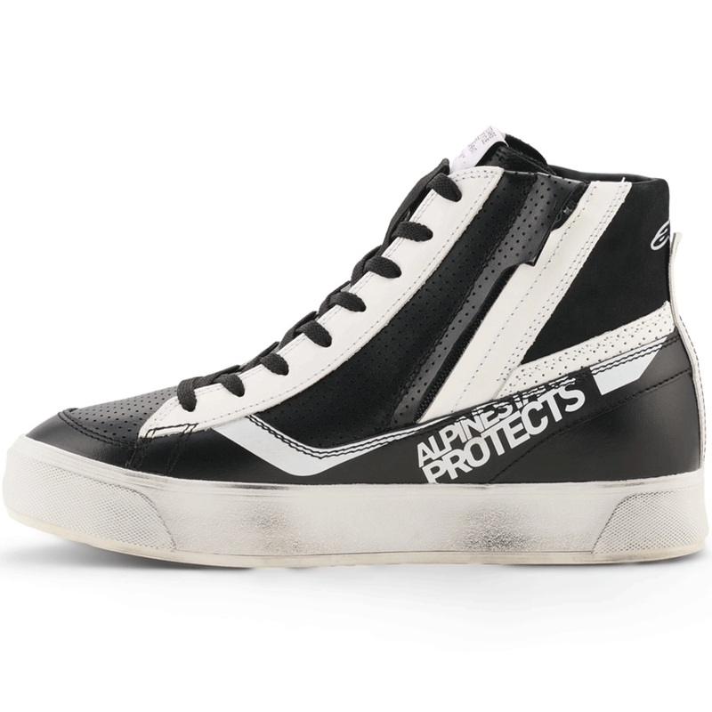 Stivali da moto da donna Alpinestars Stella Stated Flair, neri e bianchi