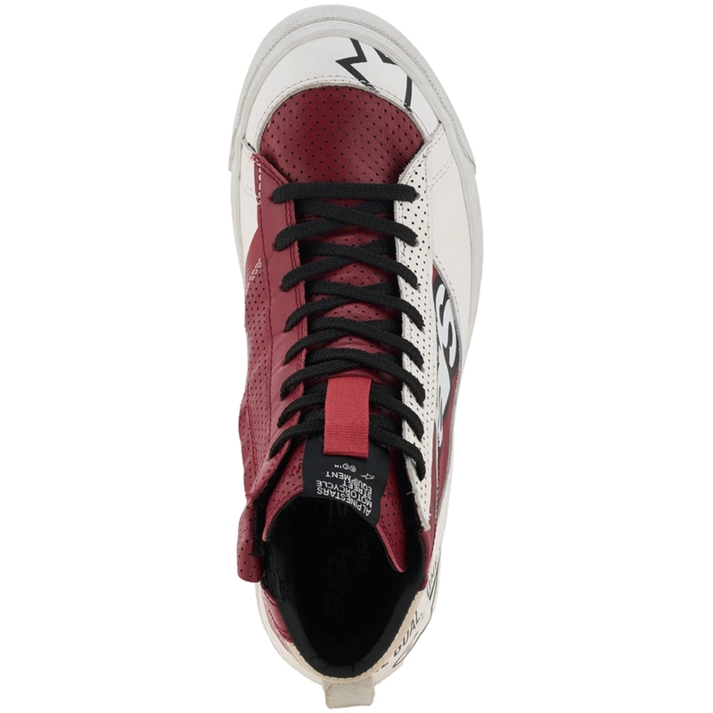 Stivali da moto da donna Alpinestars Stella Stated Flair bianco-rosso