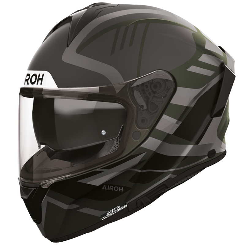 Casco integrale da moto Airoh Spark 2 Luma verde opaco