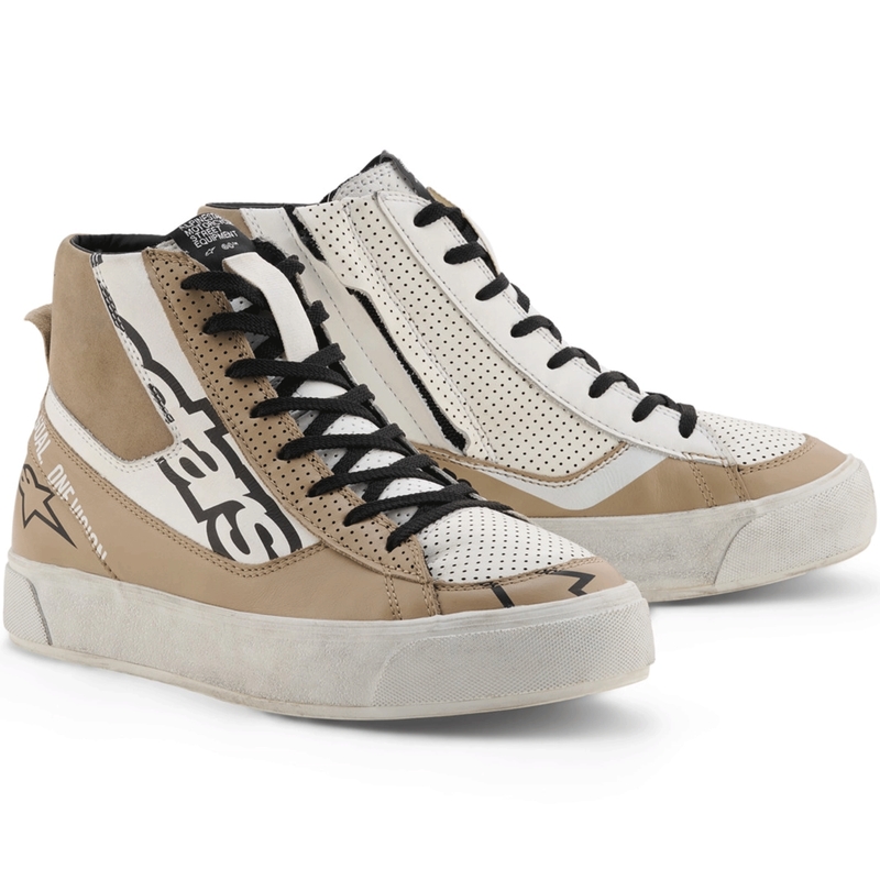 Stivali da moto da donna Alpinestars Stella Stated Flair grigio-bianco