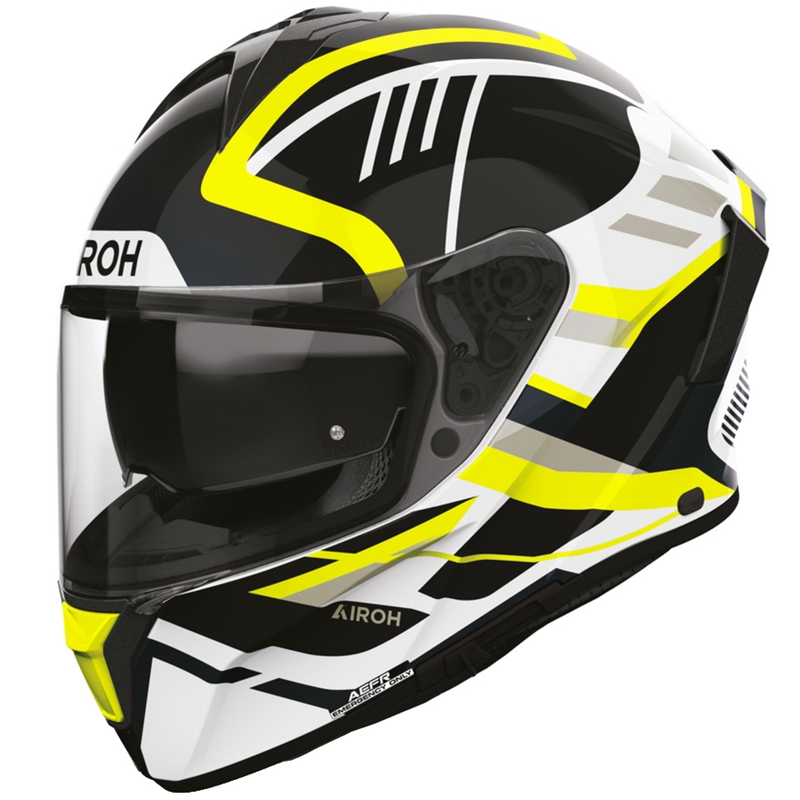 Casco integrale da moto Airoh Spark 2 Luma, giallo