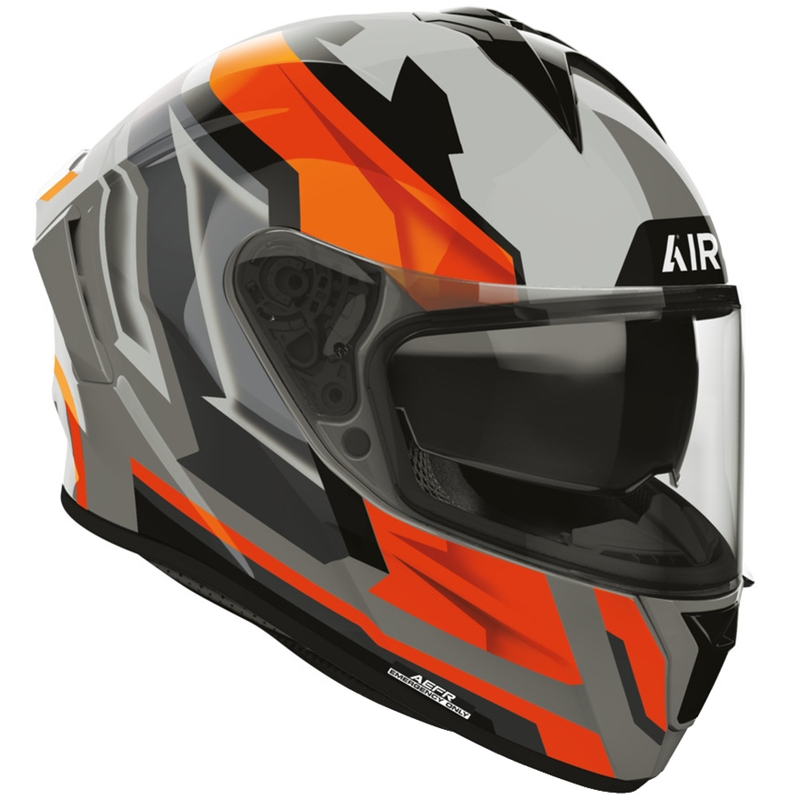 Casco integrale da moto Airoh Spark 2 Blade arancione fluo